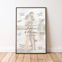 Foto Huwelijks Handtekening Gastboek Poster