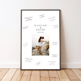 Foto Huwelijks Handtekening Gastboek Poster