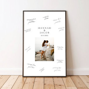 Foto Huwelijks Handtekening Gastboek Poster