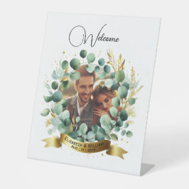 FOTO Huwelijkscadeau Nieuwgehuwden Verjaardag Kopp Reclamebord Met Voetstuk