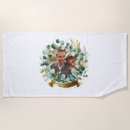 FOTO Huwelijkscadeau Nieuwgehuwden Verjaardag Kopp Strandlaken