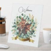 FOTO Huwelijkscadeau Passen getrouwd Jubileum Kopp Reclamebord Met Voetstuk (Insitu)