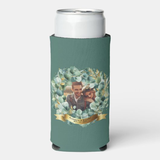 FOTO Huwelijkscadeau Passen getrouwd Jubileum Kopp Seltzer Blikjeskoeler (Seltzer Voorkant)