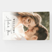 Foto Huwelijksceremonie Welkom Spandoek (Horizontaal)