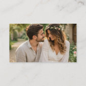 Foto Huwelijkswebsite RSVP Drie QR-code Informatiekaartje (Achterkant)