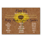 Foto I Spy Weduwschap Place Setting Table Game Kaa Kaart (Voorkant)