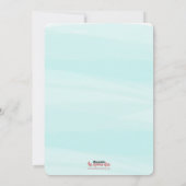 Foto Ice Blue Peace & Joy Feestdagenkaart (Achterkant)