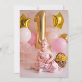 Foto Ice Cream Sweet One Eerste Verjaardag Kaart (Achterkant)