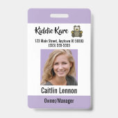 Foto-ID Badge (Voorzijde)
