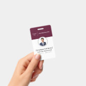 Foto-ID-badge | Gecertificeerde makelaar | QR-code Badge (Handheld)