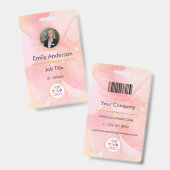 Foto-ID-badge met Logo voor zakelijke werknemers Badge (Front & Back)