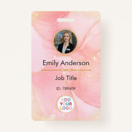 Foto-ID-badge met Logo voor zakelijke werknemers Badge
