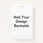 Foto-ID-badge Uw ontwerpbadge toevoegen Badge (Achterkant)