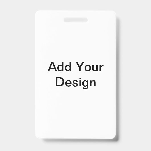 Foto ID-badge Voeg uw ontwerp toe badge (Voorzijde)