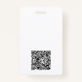 Foto-ID Bedrijf Beveiligings-ID QR-code Luchtvaart Badge (Achterkant)
