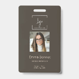 Foto-ID-bedrijf van logo-medewerker Badge