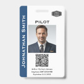 Foto ID Bedrijfsbeveiliging ID QR-code Luchtvaart Badge (Voorzijde)