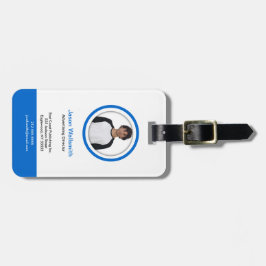 Foto-ID Kaart Blue Belt Bagagelabel