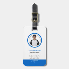 Foto-ID Kaart Blue Belt Bagagelabel