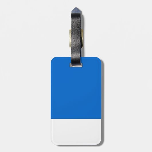 Foto-ID Kaart Blue Belt Bagagelabel (Achterkant verticaal)