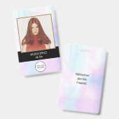 Foto ID Medewerker Logo Iridescent Security Badge (Voor- en achterkant)