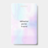 Foto ID Medewerker Logo Iridescent Security Badge (Achterkant)