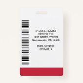 Foto ID Medewerker Ziekenhuis Medisch Professionee Badge (Achterkant)