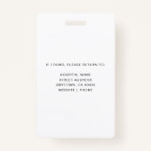 Foto-ID medisch personeel | Ziekenhuismedewerker L Badge (Achterkant)