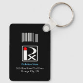 Foto ID Metalen Sleutelhanger Zwart 4 (Achterkant)