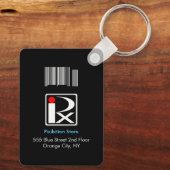 Foto ID Metalen Sleutelhanger Zwart 4 (Achterkant)