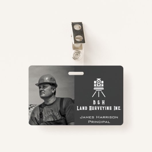 Foto-ID Moderne landenquête Badge (Voorkant met clip)