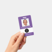 Foto ID Paarse Naambadge Badge (Handheld)