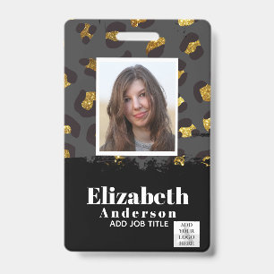 FOTO ID - Personeel VIP Pas Meisjesachtige Dierpri Badge