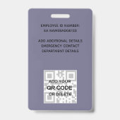 FOTO ID - Personeel VIP Pas Meisjesachtige Glitter Badge (Achterkant)