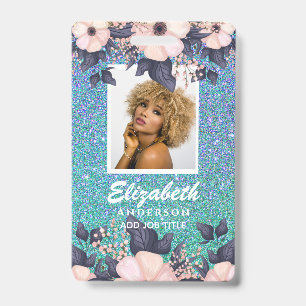 FOTO ID - Personeel VIP Pas Meisjesachtige Glitter Badge