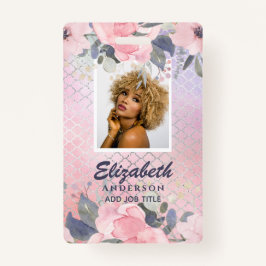 FOTO ID - Personeel VIP Pas Meisjesachtige Glitter Badge