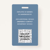 FOTO ID - Personeel VIP Pas Meisjesachtige Glitter Badge (Achterkant)