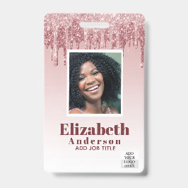FOTO ID - Personeel VIP Pas Meisjesachtige Glitter Badge