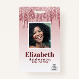 FOTO ID - Personeel VIP Pas Meisjesachtige Glitter Badge