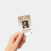 FOTO ID - Personeel VIP Pas Meisjesachtige Glitter Badge (Handheld)