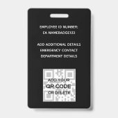 FOTO ID - Personeel VIP Pas Meisjesachtige Glitter Badge (Achterkant)