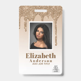 FOTO ID - Personeel VIP Pas Meisjesachtige Glitter Badge