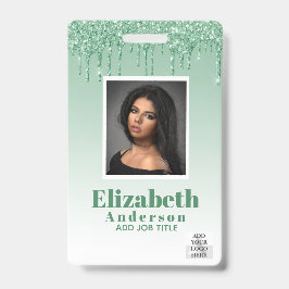 FOTO ID - Personeel VIP Pas Meisjesachtige Glitter Badge