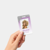 FOTO ID - Personeel VIP Pas Meisjesachtige Glitter Badge (Handheld)