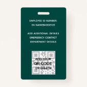 FOTO-ID Personeel VIP PAS Meisjesachtige Glitters  Badge (Achterkant)