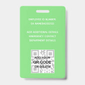 FOTO-ID Personeel VIP PAS Waterverf Abstracten Badge (Achterkant)