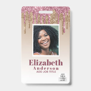 FOTO ID - Personeels VIP Pas Meisjesachtige Glitte Badge