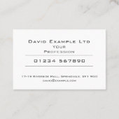 Foto-ID Uw Afbeelding op een Visitekaartje (Achterkant)