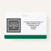 Foto-ID van bedrijfsmedewerker Badge (Achterkant)