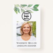 Foto-ID van landschapsontwerper Badge (Voorkant)